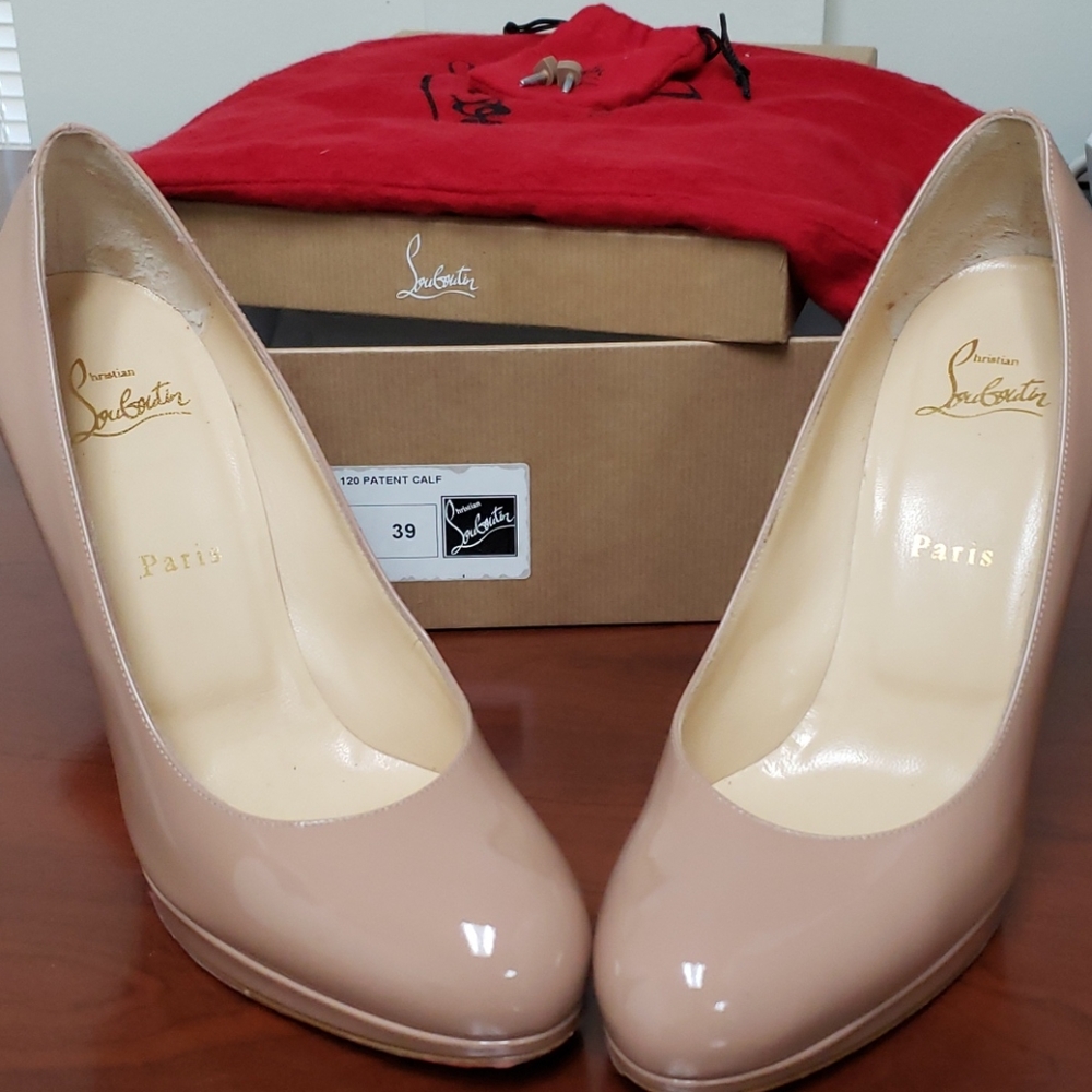 Christian Louboutin New simple pump 120 nude heel